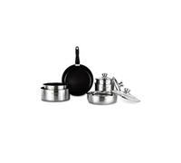 Batterie De Cuisine Inox Anti Adhésif 10 Pcs Tfi Flex10 Ix De