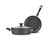 Batterie de cuisine Karaca Biogranit Blackgold, 3 pièces