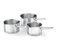 Batterie De Cuisine Kitchen Fun 3 Casseroles Inox Mambo16 18 20 Cm