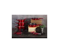 BerlingerHaus - batterie de cuisine, Metallic Line Burgundy Edition