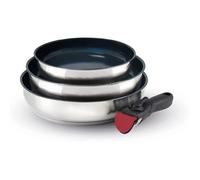 Batterie de Cuisine Qulinart by Brandt - 4 Pièces Poêles Anti-Adhésives 20-26 cm