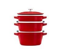 Staub Batterie de cuisine 24 cm Rouge