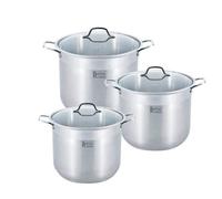 Batterie de cuisine - ROYAL SWISS - 6 pièces - Acier inoxydable - Compatibilité induction - Lave-vaisselle