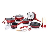 Batterie De Cuisine 17 Pièces Rouge Royalty Line Rles2014m-Rblk