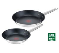 Poele / sauteuse Tefal Cook Eat Lot 2 poeles 24/28 cm Inox B922S204