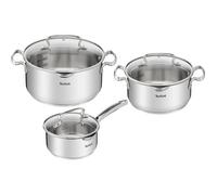 Tefal Batterie de cuisine Duetto G719S674 – 6 pièces, acier inoxydable, compatible induction