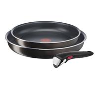 Tefal - Ingenio Lot de 2 poêles 24 et 28 cm avec poignée amovible - Noir