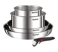 Tefal Batterie de cuisine Ingenio Emotion L897S504 – Inox, induction, 5 pièces, poignée amovible