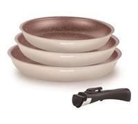 Batterie de cuisine Tous feu dont induction ARTHUR MARTIN AM4754 Set de 3 poeles 202 G
