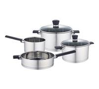 Batterie de cuisine Tous feu dont induction Baumalu Acier ydable 6 pieces G