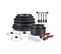 Batterie De Cuisine - Tous Feux Dont Induction - - Am0530 - Aluminium - Anti-adhésif - 20 Pieces - Poignée Amovi Arthur Martin