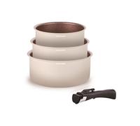 Set de 3 casseroles ARTHUR MARTIN - AM2655 - 16-18-20 cm + 1 poignée amovible - Tous feux dont induction