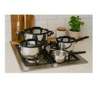 Batterie de cuisine - Tous feux dont induction - COSY & TRENDY - CASCADE - Acier inxoydable - 7 pièces
