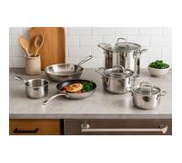 Batterie de cuisine - Tous feux dont induction - COSY & TRENDY-CLASSIC - Acier inoxydable - 11 pièces