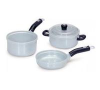 Theo Klein 9435 WMF Set de Trois casseroles I Set de Cuisson et Accessoires de Cuisine pour Enfants, de Haute qualité I Jouet pour Enfants à partir de 3 Ans