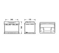 Batterie de démarrage FA640 12V 62Ah 540A