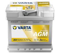 Batterie De Démarrage VARTA A9 50Ah 540A B13 DYNAMIC AGM - (207x175x190 Mm)