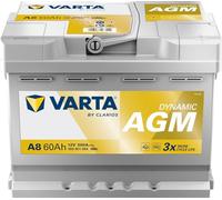 Batterie de démarrage XEV Varta Silver Dynamic AGM L2 A8 12V 60Ah / 680A 560901068