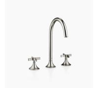 Batterie de lavabo trois trous Dornbracht VAIA avec vidange, poignée croisée,