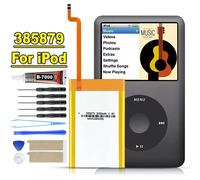 Batterie de mise à niveau SSD HD 3000mAh 385879 pour iPod 5ème génération vidéo 30 Go, iPod 6ème génération Classic 80 Go 120 Go, 7ème génération 160 Go - Nouvelles batteries 78493.9 thin back