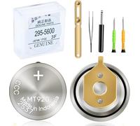 Batterie de montre 295-5600 compatible avec la série Citizen Eco-Drive modèle 295-5600/MT920 Convient pour les modèles C650, E810, E811, 7821, B620 Condensateur scellé Batterie rechargeable
