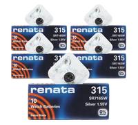 Batterie de montre - Renata - 315 SR716SW - 5PACK - 1.55V - Couleur Silver