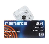 Batterie de montre - Renata - 364 SR621SW - Argent - 1.55V - 10 pièces