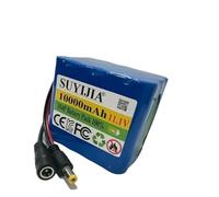 Batterie De Pêche 10000 MAh, 11,1 V, 3S4P, Rechargeable, Lithium-ion, Capacité: 12,6 V CC, Avec Chargeur