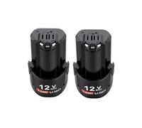 Batterie de rechange 12 V 3000 mAh BAT411 compatible avec Bosch BAT412A BAT413A D-70745GOP 2607336013 2607336014 PS20-2(2pcs 3000mAh)