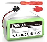Batterie de Rechange 14,4 V 3200 mAh pour eufy RoboVac G10 G20 G30 G35 G40 Hybride, Compatible avec RoboVac 11 11S 11S Max 12 15C 15C Max 25C Max 30 30C 30 Max 35C, Ecovacs Deebot N79 N79S DN. 622