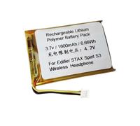 Batterie de rechange 1800 mAh pour casque sans fil Edifier STAX Spirit S3, compatible avec Corsair HS75 XB, Alienware AW988, HyperX Cloud, Voyetra Turtle Beach XP510 RX