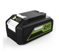 Batterie de Rechange 24V 2Ah 3Ah 4Ah 6Ah pour Tronçonneuse Électrique À Batterie pour Tondeuses À Gazon Compatible Avec Scie À Bûches 24V Outil de Jardinage 24V,4.0Ah
