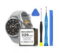 Batterie de rechange 320 mAh EB-BR880ABY compatible avec Samsung Galaxy Gear Watch 4 40 mm SM-R860 SM-R865 & Galaxy Watch 4 Classic 42 mm SM-R880 SM-R885 avec outils
