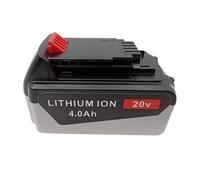 Batterie de rechange 4,0 Ah LB2X4020 compatible avec les outils électriques sans fil Black and Decke 20 V Max LCC221, LCC222, LST300, LSTE525, LSTE523, LST201, LST522