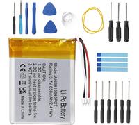 Batterie de rechange, 650 mAh, 3,7 V, AHB413645PCT, compatible avec Sennheiser EPOS Adapt 660, MB 660, PXC 550, 507271-88 avec kit d'outils