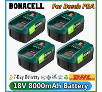 Batterie de rechange aste pour outils électriques Bosch, PBA, AL1880CV, AL1810CV, AL18815CV, AL1830CV, 8000mAh, 18V 4Pcs 8000mAh BAT