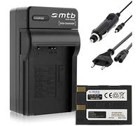 Batterie de rechange + chargeur (secteur, voiture) compatible avec Minolta NP-400, BP-21, D-Li50 pour Konica-Minolta Dimage A1, A2 / Sigma SD1 (Merril) / Pentax K20D et autres... voir liste