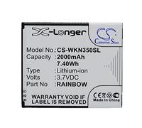 Batterie de rechange de haute qualité pour WKN350 Wiko Bloom et Rainbow 2000mAh