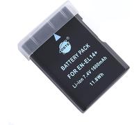 Batterie de Rechange DSTE - Compatible avec Nikon EN-EL14 EN-EL14A DF D3100 D3200 D3300 D3400 D3500 D5100 D5200 D5300 D5500 P7000 P7100 P7200 P720 P720 P720 700 px. Caméra 7800