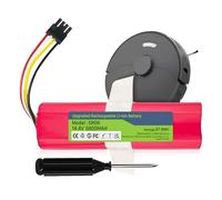 Batterie de rechange Li-ion 14,4 V 6800 mAh pour aspirateur robot Xiaomi Roborock S5 S50 S6 S7 S5 Max Mijia Roborock s51 s502-00 Batterie de rechange (boîtier non inclus)