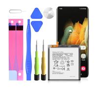 Batterie de rechange Li-polymère EB-BG998ABY pour Galaxy S21 Ultra 5G SM-G998B/DS SM-G998U avec outil de réparation 6500 mAh