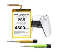 Batterie de rechange LiP1708 Li-ion pour manette PS5 DualSense CFI-ZCT1W, 4800 mAh, pour manette Sony PlayStation 5 DualSense CFI-ZCT1W, remplacement de la batterie PS5 LIP1708 avec kit d'outils