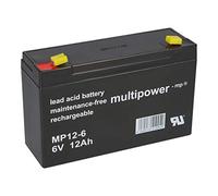 Batterie de rechange MP12-6 AGM au plomb pour véhicules d'enfants, voiture pour enfant, quad 6 V 12 Ah comme 9 Ah 9,5 Ah 10 Ah WP6-12S compatible avec 3-FM-10 20HR 3 FM 10 3FM12-6, LC-R0612P, NP12-6