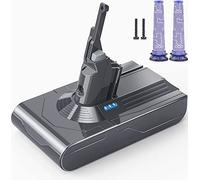 Batterie de Rechange pour aspirateur morpilot V8 - morpilot 5000 mAh pour aspirateur Dyson SV10 Compatible avec aspirateur V8Animal V8Absolute V8Fluffy avec 2 préfiltres