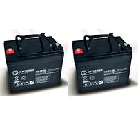 Batterie de rechange pour Invacare Mistral - 2 piles Q 12LCP-36 / 12 V - 36 Ah - Type de cyclage AGM VRLA