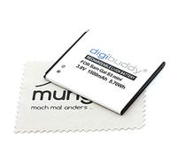 Batterie de Rechange pour Samsung Galaxy Trend GalaxyS DuoS Galaxy Ace2 GalaxyS3 Mini (remplace la Batterie d'origine EB425161LU EB-F1M7FLU) OTB avec Chiffon de Nettoyage d'écran mungoo