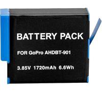 Batterie de rechange rechargeable de qualité supérieure compatible avec GoPro HERO11/HERO10/HERO9 1720 mAh Haute capacité Augmentation des performances et prolonge le temps d'enregistrement
