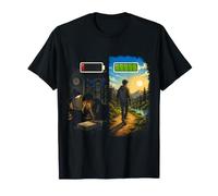 Batterie de Recharge, Vie Professionnelle, équilibre, santé mentale, Nature T-Shirt
