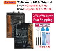 Batterie de remplacement 100 % originale pour téléphone, modèles 2026, BP45 BP46 pour Xiaomi Mi 12 Pro / Mi 12 / Mi 12X - Expédition rapide BP45