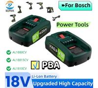Batterie de remplacement 18V 4.0Ah pour Bosch série PBA, compatible avec les outils 18V Home & Garden PSB PSR, chargeurs AL1880CV AL18815CV 4.0AH 1PCS